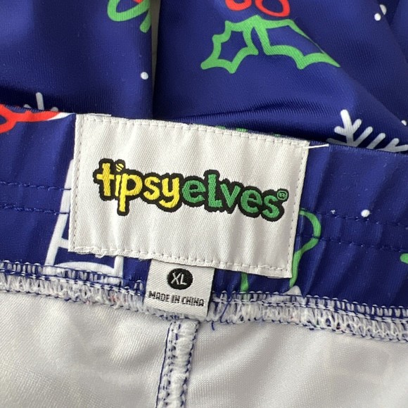 Tipsy Elves Leggings Women Extra Large Neon Holiday Christmas All Over Print - Picture 3 of 11